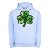 Pigment Grape Ice Shamrock with leopard and cowhide St. Patricks day Urban Hoodie - HowdyJamesFarm