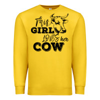 Lemon This Girl Loves Her Cow Premium Sweatshirt - Bettercallsaul