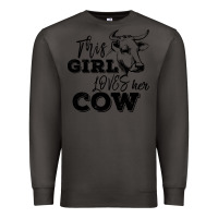 Smoke This Girl Loves Her Cow Premium Sweatshirt - Bettercallsaul