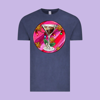 Christmas Espresso Martini Vintage Tee Designed By Adodesignshop
