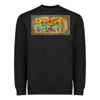 Black western believe leopard aztek license plate template Heavyweight Sweatshirt - BarkalooDesign
