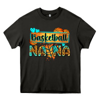 Asphalt basketball nana with leopard Heavy Core Tee - Zillion Design Studio