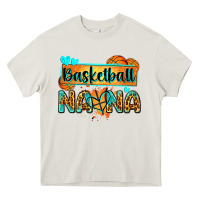 Cream basketball nana with leopard Heavy Core Tee - Zillion Design Studio