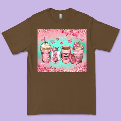 Best Mom Ever Coffee Cups Premium Tee Designed By Zillion Design Studio