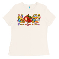 Bone peace love teach Ladies Tee - texasbilliewilder