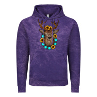 Cloud Purple deer gemstone sunflower Vintage Hoodie - JahusDesignShop