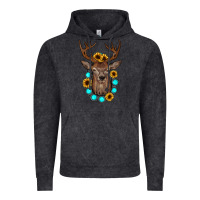 Vintage Black deer gemstone sunflower Vintage Hoodie - JahusDesignShop