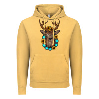 Vintage Mustard deer gemstone sunflower Vintage Hoodie - JahusDesignShop