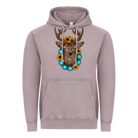 Vintage Zinc deer gemstone sunflower Vintage Hoodie - JahusDesignShop
