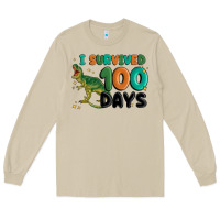 Mushroom i survived 100 days Long Sleeve Tee - MaliasSmallBusiness
