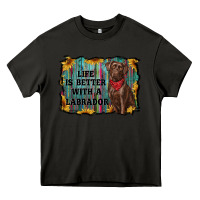 Asphalt life is better with a labrador Heavy Core Tee - RanaPortraitStore