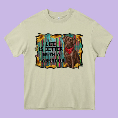 Life Is Better With A Labrador Heavy Core Tee Designed By Ranaportraitstore