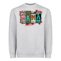 License Letters Floral Mama Heavyweight Sweatshirt | Teevron