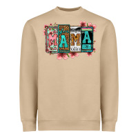 Mushroom license letters floral mama Heavyweight Sweatshirt - Jasminsmagicworld