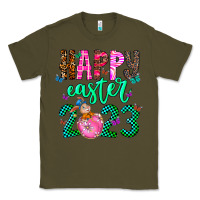 Army Green Happy Easter Classic Tee - CowhideDigitalArt