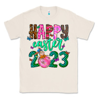 Natural Happy Easter Classic Tee - CowhideDigitalArt