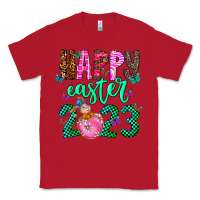 Red Happy Easter Classic Tee - CowhideDigitalArt