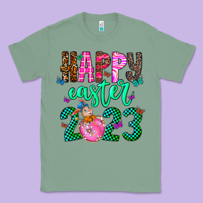 Happy Easter Classic Tee Designed By Cowhidedigitalart