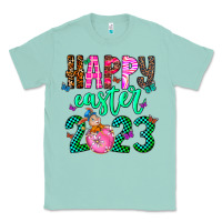 Seafoam Happy Easter Classic Tee - CowhideDigitalArt