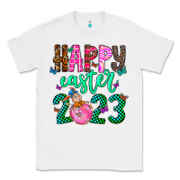 White Happy Easter Classic Tee - CowhideDigitalArt