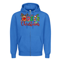True Royal Deer Christmas reindeer Zipper Hoodie - NancyCooperArtShop
