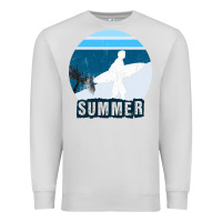 Dove Grey Summer Surf Premium Sweatshirt - Bettercallsaul
