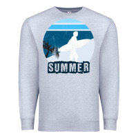 Heather Grey Summer Surf Premium Sweatshirt - Bettercallsaul