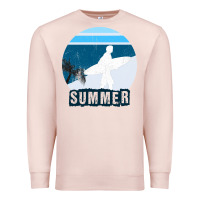 Pale Pink Summer Surf Premium Sweatshirt - Bettercallsaul