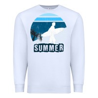White Summer Surf Premium Sweatshirt - Bettercallsaul