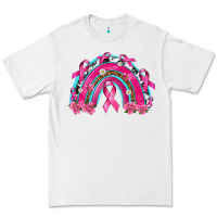 White Breast Cancer Rainbow Premium Tee - texasbilliewilder