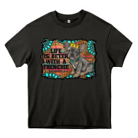 Asphalt life is better with a frenchie Heavy Core Tee - RanaPortraitStore