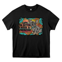 Black life is better with a frenchie Heavy Core Tee - RanaPortraitStore