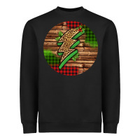 Black leopard lightning bolt Christmas Heavyweight Sweatshirt - Jasminsmagicworld