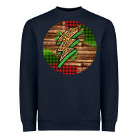 Navy leopard lightning bolt Christmas Heavyweight Sweatshirt - Jasminsmagicworld