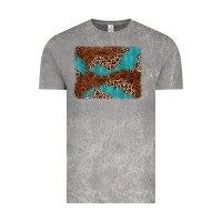 Cloud Rock turquoise glitter leopard background Vintage Tee - AdoDesignShop