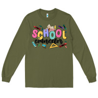 Army Green school counselor Long Sleeve Tee - MaliasSmallBusiness