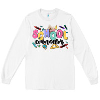 White school counselor Long Sleeve Tee - MaliasSmallBusiness