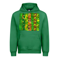 Emerald St. Patrick's Day brushstrokes Urban Hoodie - HowdyJamesFarm