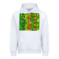 White St. Patrick's Day brushstrokes Urban Hoodie - HowdyJamesFarm