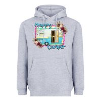 Heather Grey Happy Camper Heavyweight Hoodie - Bettercallsaul