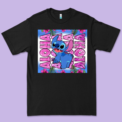 Aloha Stitch Premium Tee Designed By Zillion Design Studio