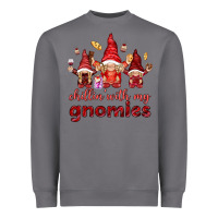 Storm chilling with my gnomies Heavyweight Sweatshirt - NancyCooperArtShop