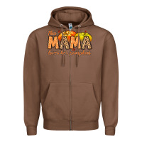 Chestnut this mama loves her pumpkins Zipper Hoodie - MaliasSmallBusiness