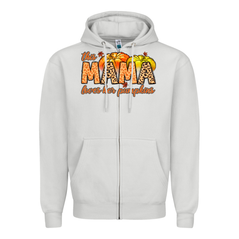 This Mama Loves Her Pumpkins Zipper Hoodie by MaliasSmallBusiness | Teevron