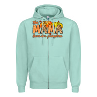 Seafoam this mama loves her pumpkins Zipper Hoodie - MaliasSmallBusiness