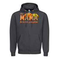 Smoke this mama loves her pumpkins Zipper Hoodie - MaliasSmallBusiness