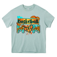 Arona basketball mom with leopard Heavy Core Tee - Zillion Design Studio