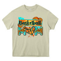 Mossy basketball mom with leopard Heavy Core Tee - Zillion Design Studio