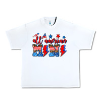 White all american mimi Urban Heavy Tee - AdoDesignShop