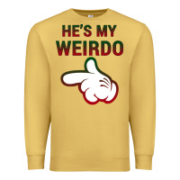 Antique Gold He's My Weirdo Galaxy Premium Sweatshirt - Bettercallsaul